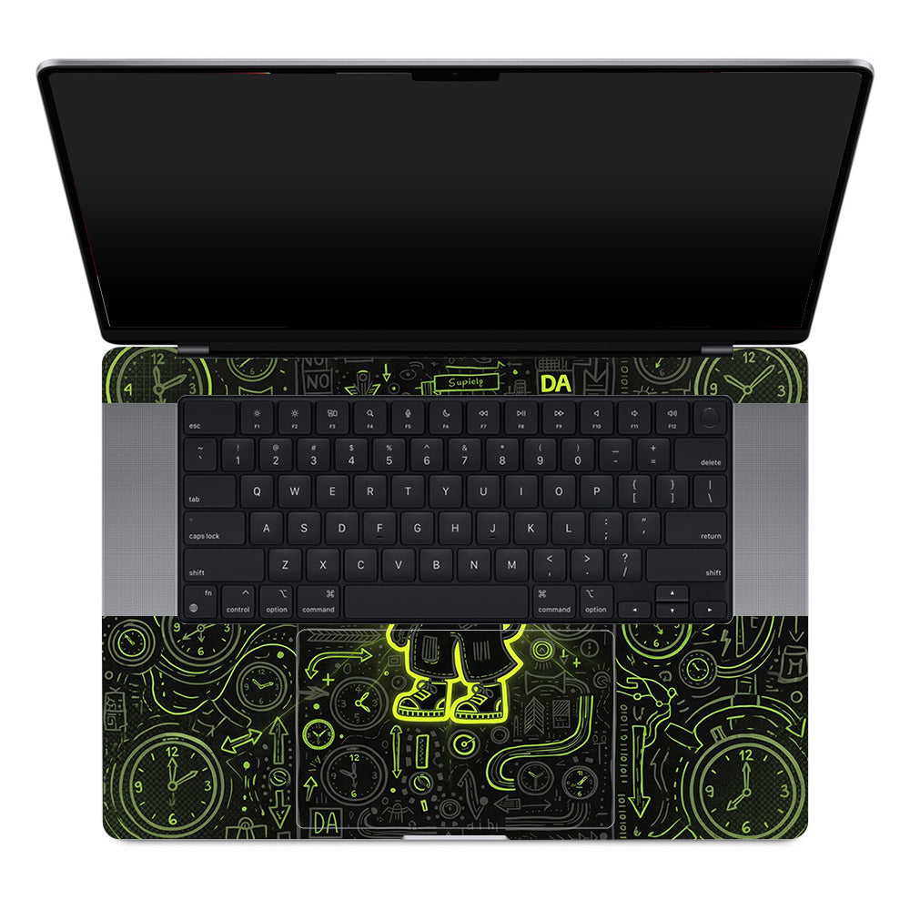 Watch Dog Alert MacBook Pro 16 M1, M2, M3, M4 2021-2024 3D Laptop Skin