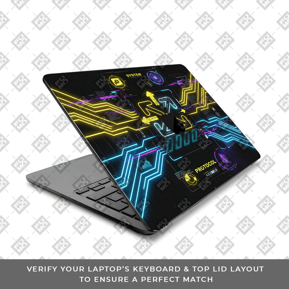 System Protocol MacBook Air 13 Intel 2020 3D Laptop Skin