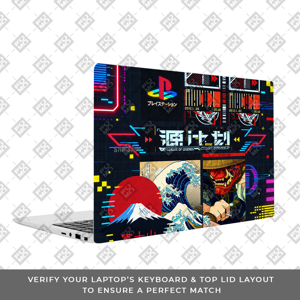 PlayStation Retro Samsung Galaxy Book 4 15.6 3D Laptop Skin