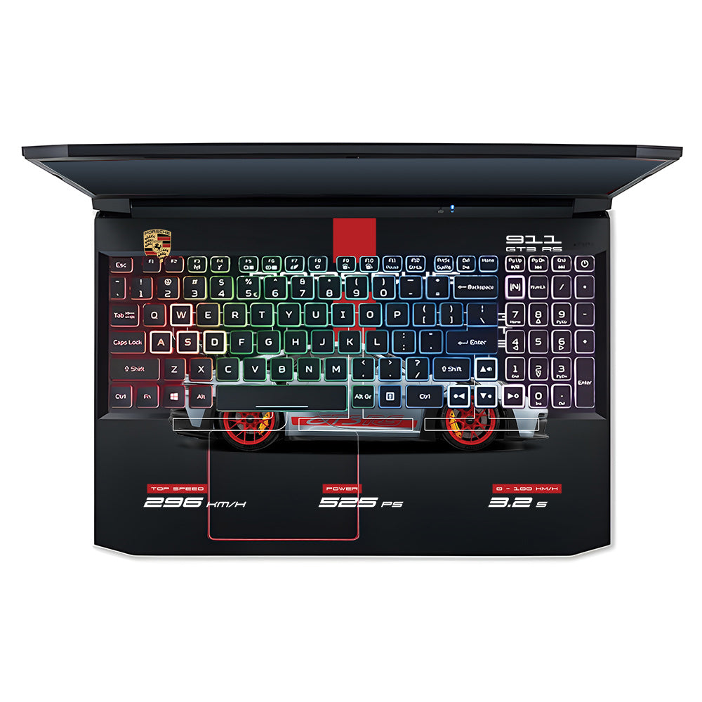 Transparent Porsche 911 Performance Acer Nitro 5 AN515 44, 56 Laptop Skin
