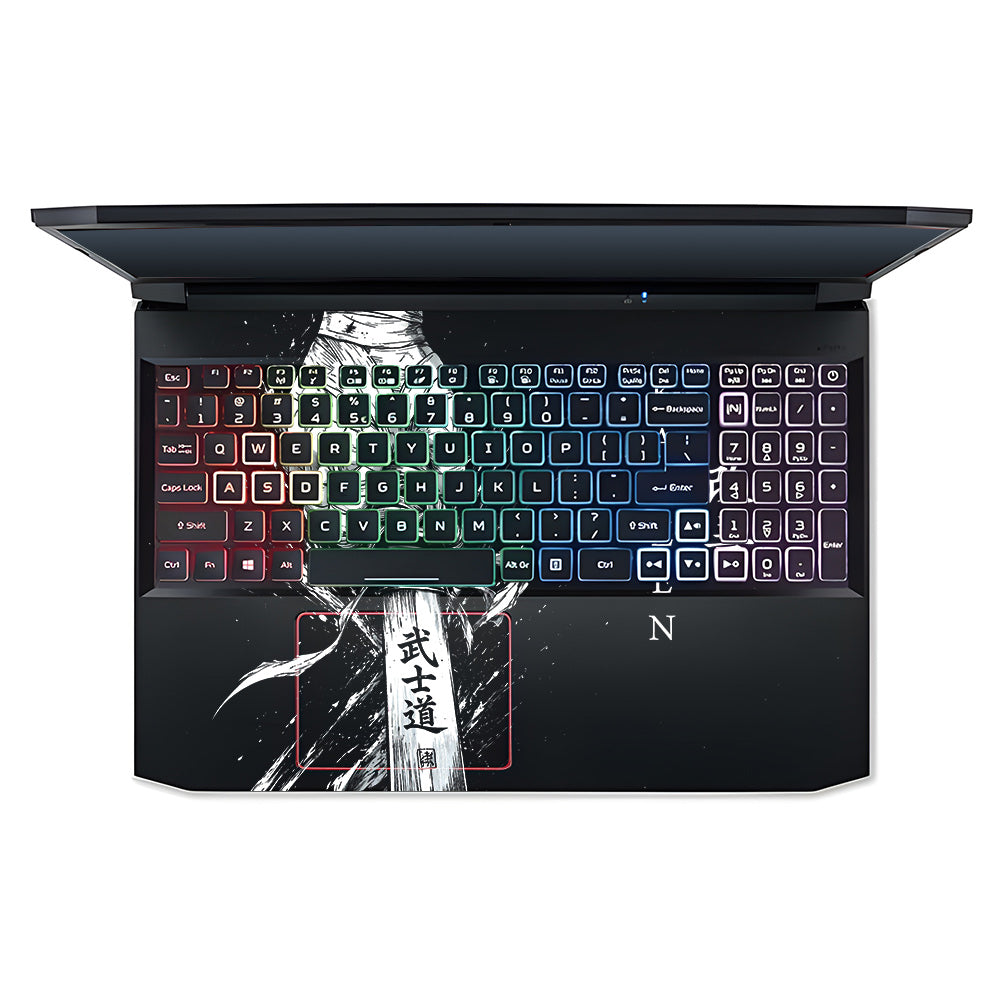 Transparent Kaizen Samurai Sword Acer Nitro 5 AN515 44, 56 Laptop Skin