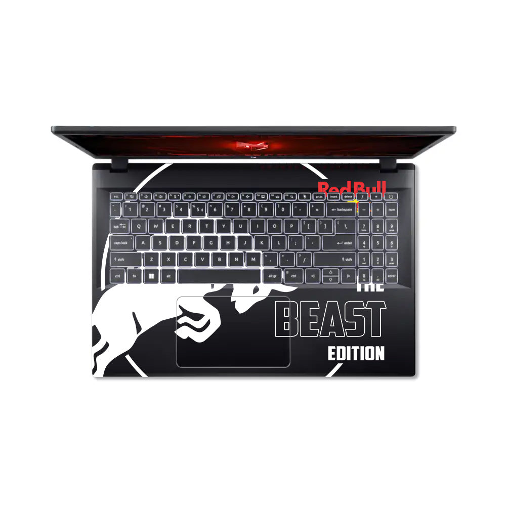 Transparent Red Bull Energy Acer Nitro V ANV15 51 55CA Laptop Skin