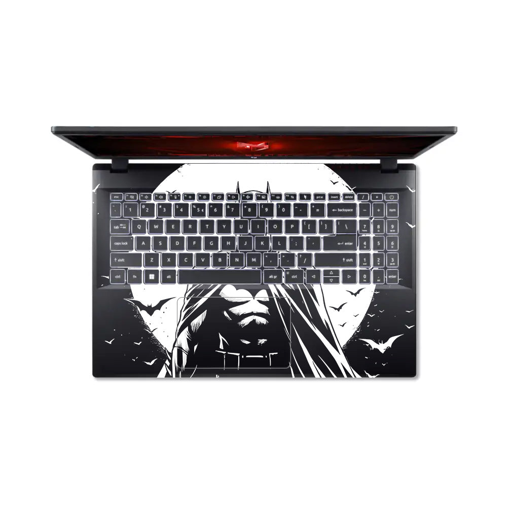 Transparent Dark Knight Moon Rise Acer Nitro V ANV15 51 55CA Laptop Skin