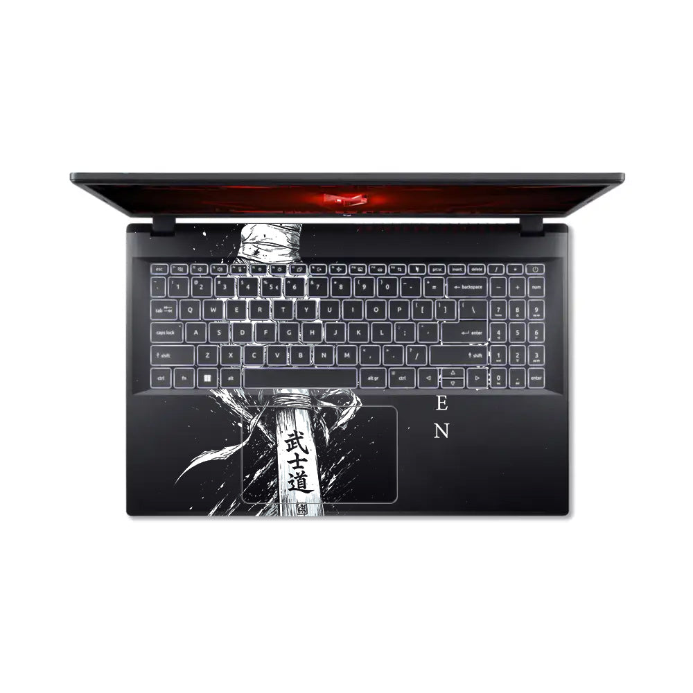 Transparent Kaizen Samurai Sword Acer Nitro V ANV15 51 55CA Laptop Skin