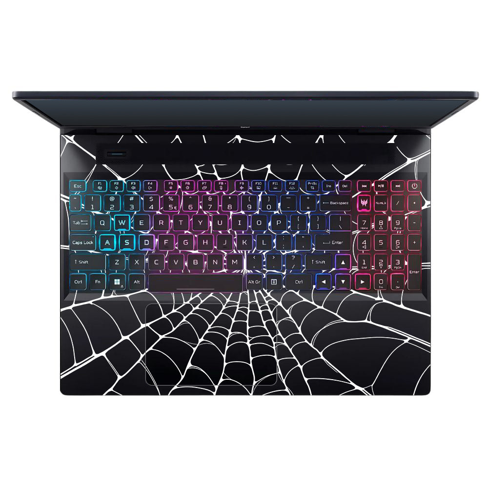 Transparent Spider Web Vortex Acer Predator Helios Neo 16 N22Q22B Laptop Skin