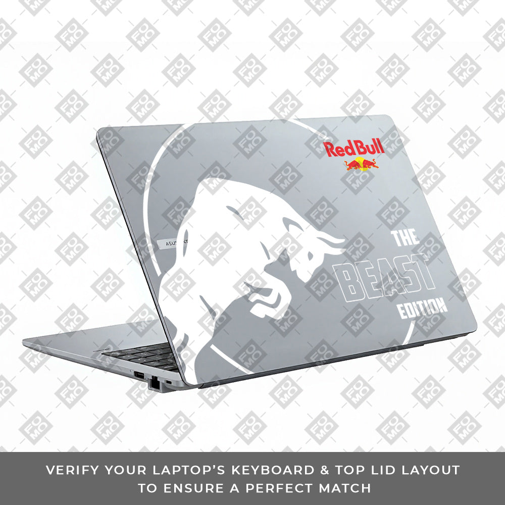 Transparent Red Bull Energy Asus ExpertBook P1503 Laptop Skin
