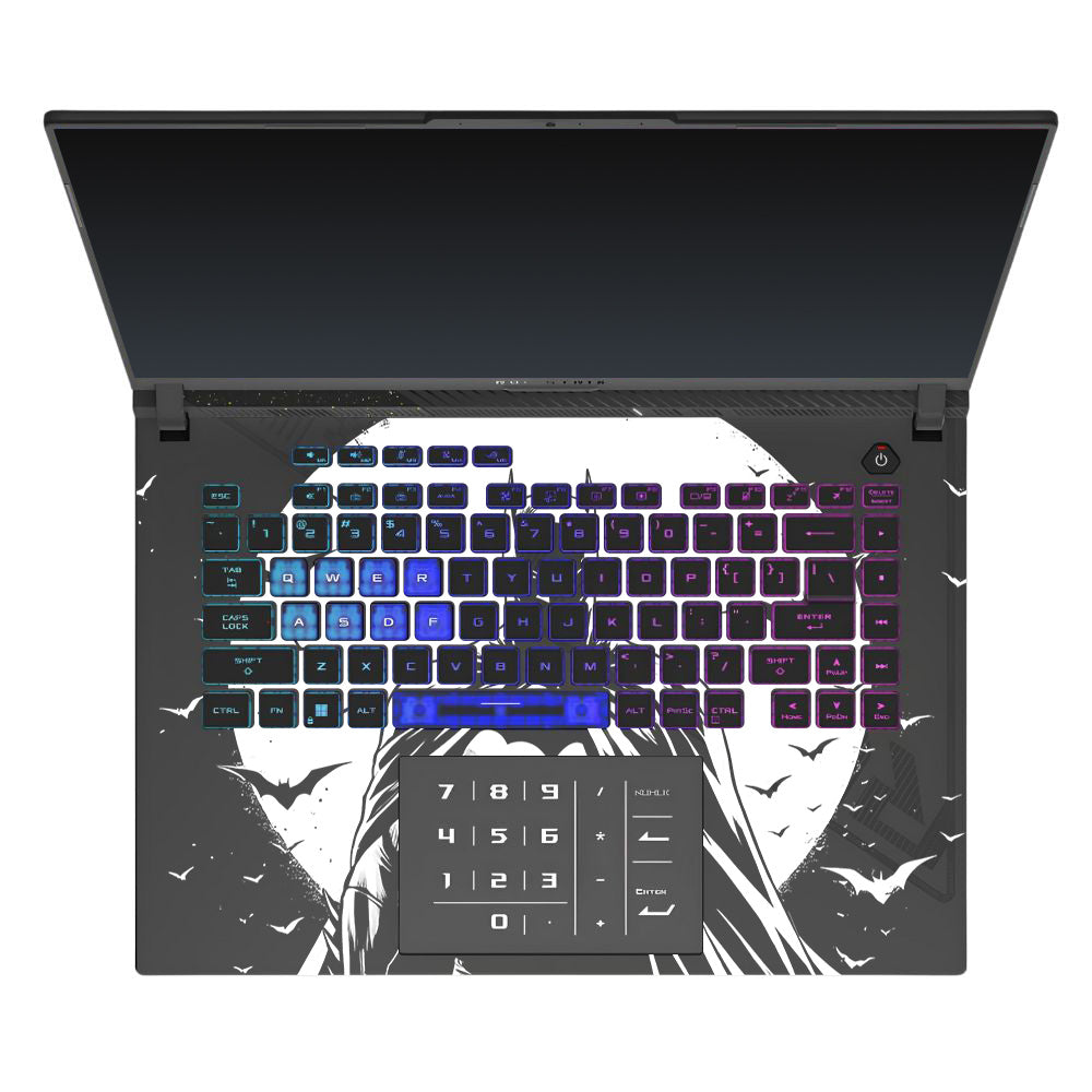 Transparent Dark Knight Moon Rise Asus ROG Strix G16 G614J Laptop Skin