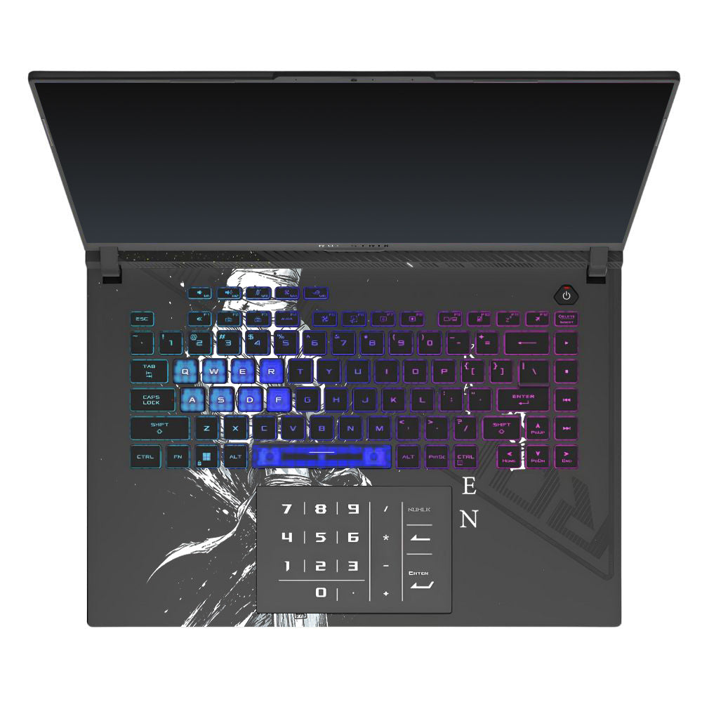 Transparent Kaizen Samurai Sword Asus ROG Strix G16 G614J Laptop Skin
