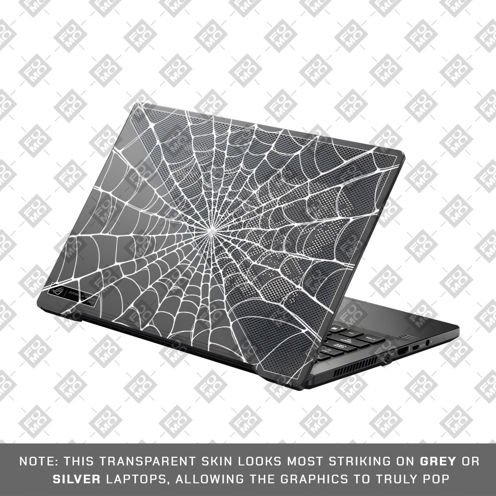 Transparent Spider Web Vortex Asus ROG Zephyrus G14 GA401 Laptop Skin