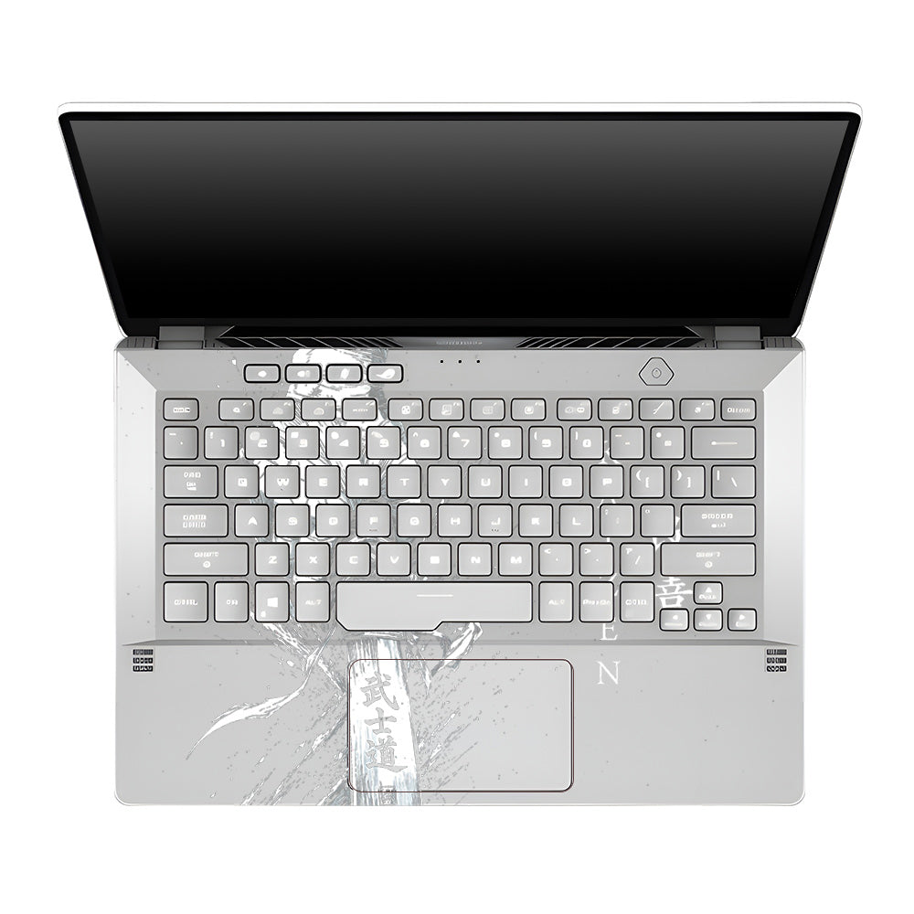 Transparent Kaizen Samurai Sword Asus ROG Zephyrus G14 GA401 Laptop Skin