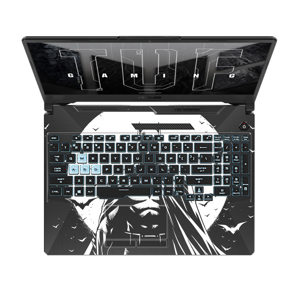 Transparent Dark Knight Moon Rise Asus TUF F15 FX506 & A15 FA506 Laptop Skin
