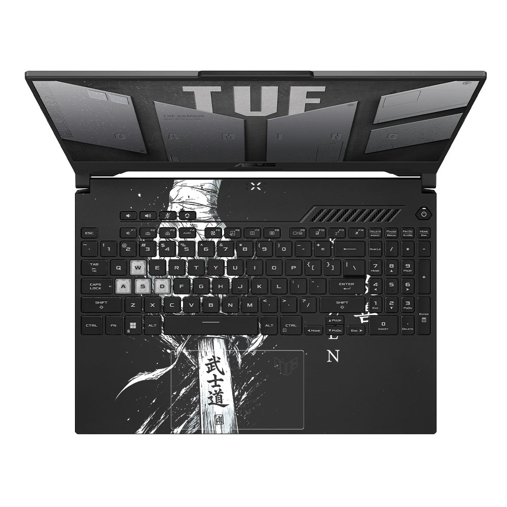 Transparent Kaizen Samurai Sword Asus TUF F15 FX507 & A15 FA507 Laptop Skin