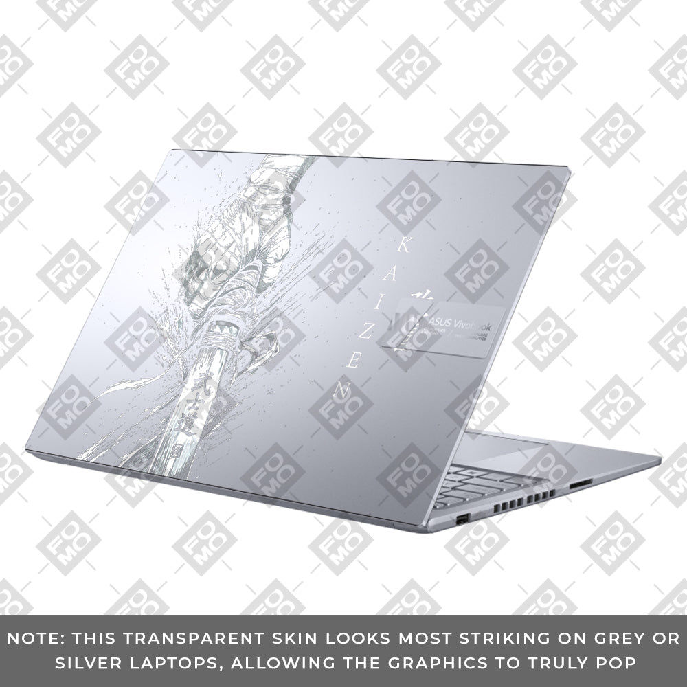 Transparent Kaizen Samurai Sword Asus Vivobook 16 X1605V Laptop Skin