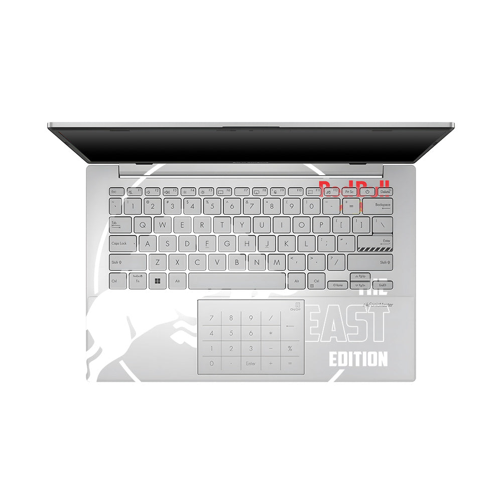 Transparent Red Bull Energy Asus Vivobook 16X M1603QA Laptop Skin