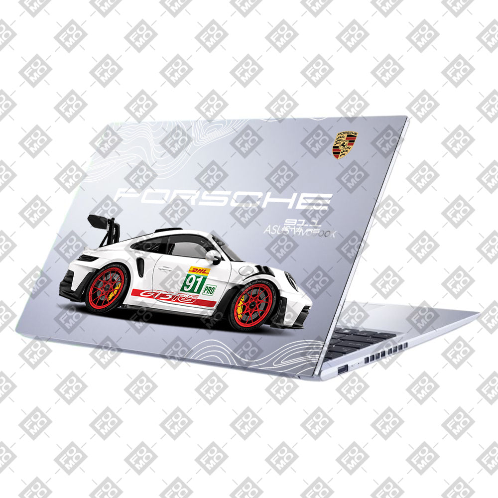 Transparent Porsche GT3 RS Power Asus VivoBook 15 X1502VA Laptop Skin