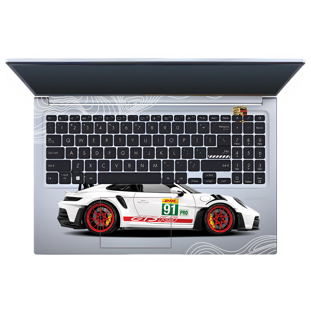 Transparent Porsche GT3 RS Power Asus VivoBook 15 X1502VA Laptop Skin