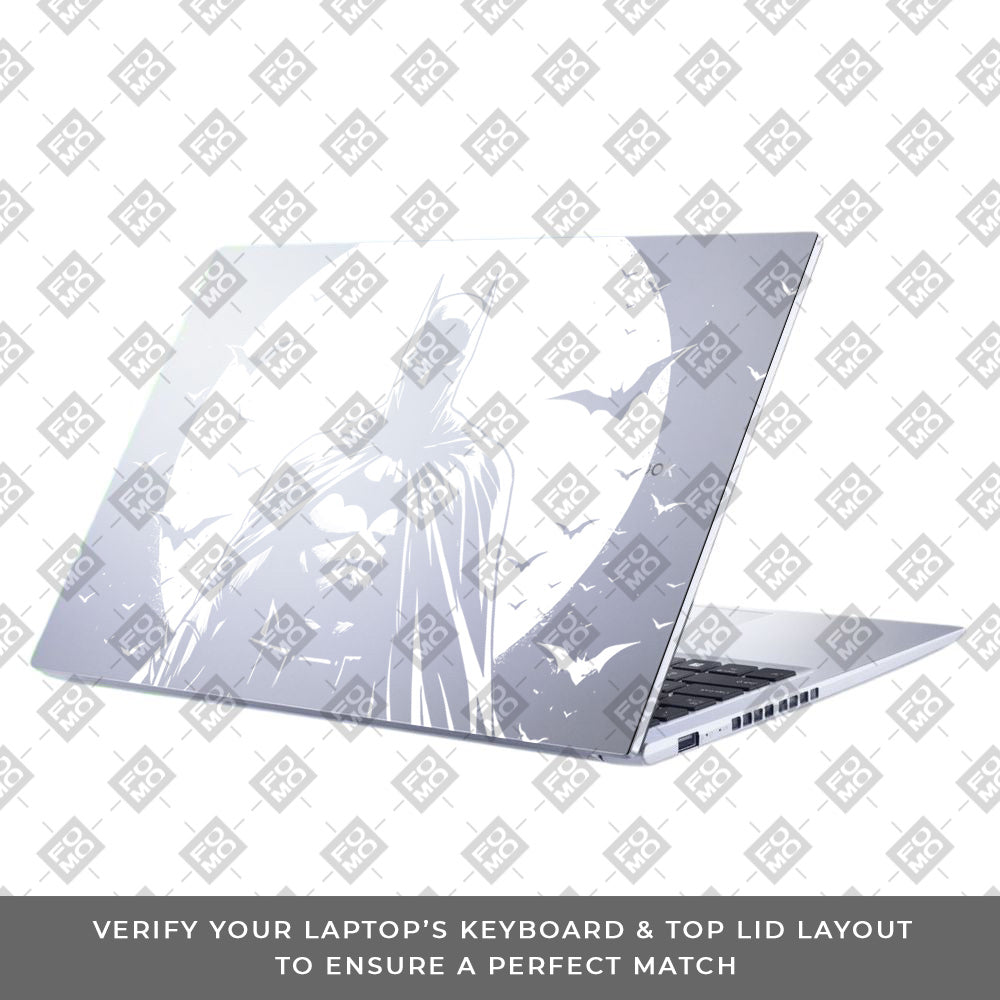 Transparent Dark Knight Moon Rise Asus Vivobook 15 X1502ZA Laptop Skin