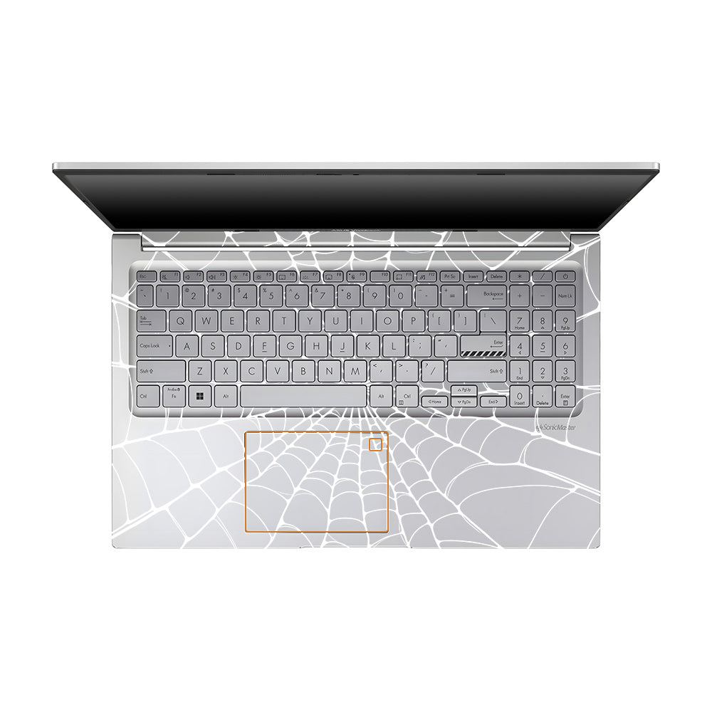 Transparent Spider Web Vortex Asus VivoBook 15 X1504VA Laptop Skin