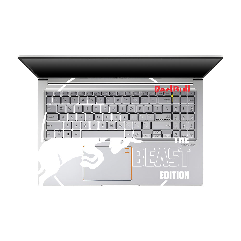 Transparent Red Bull Energy Asus VivoBook 15 X1504VA Laptop Skin