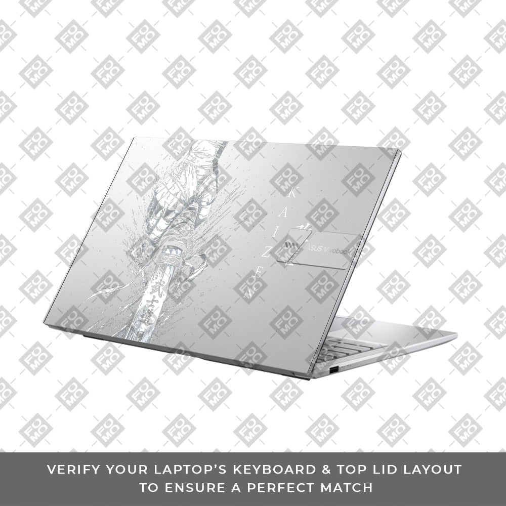 Transparent Kaizen Samurai Sword Asus VivoBook 15 X1504VA Laptop Skin