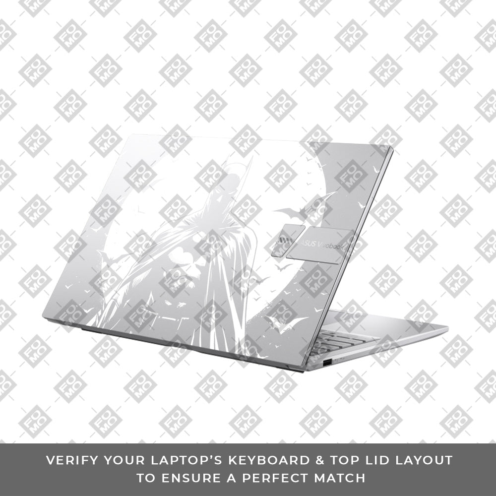 Transparent Dark Knight Moon Rise Asus Vivobook 15 X1504ZA Laptop Skin