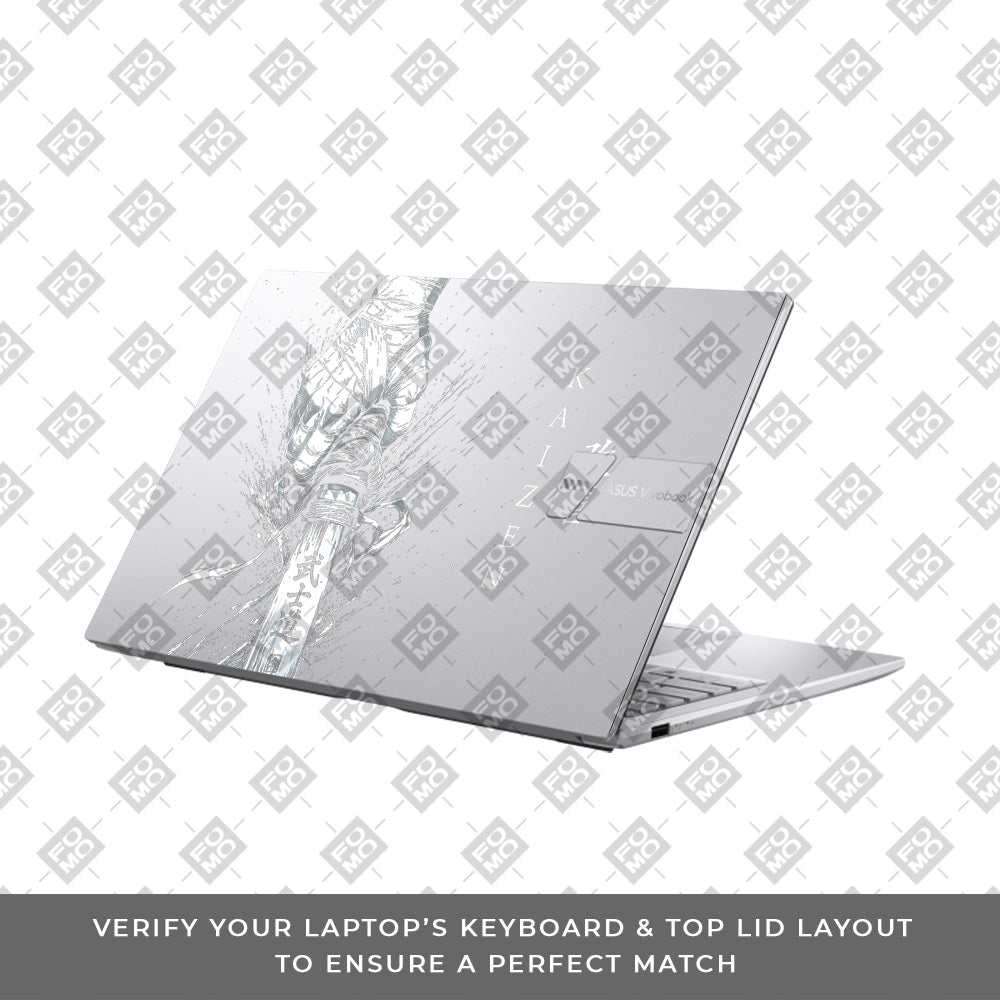 Transparent Kaizen Samurai Sword Asus Vivobook 15 X1504ZA Laptop Skin
