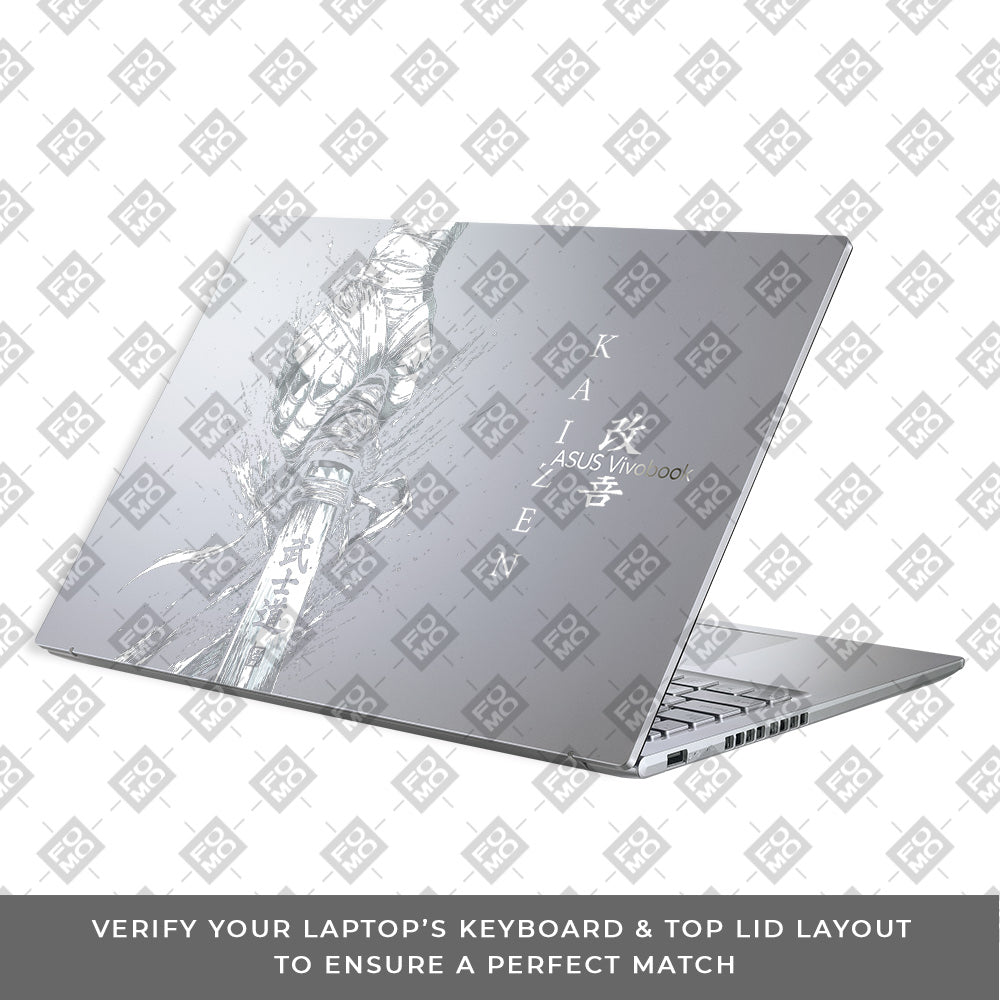 Transparent Kaizen Samurai Sword Asus Vivobook 16X K3605 Laptop Skin