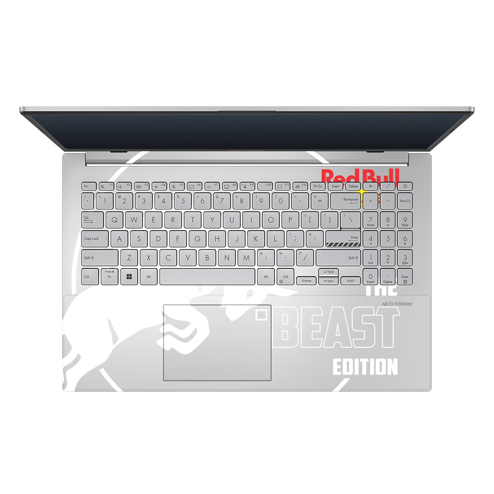 Transparent Red Bull Energy Asus VivoBook Go 14 E1404 Laptop Skin