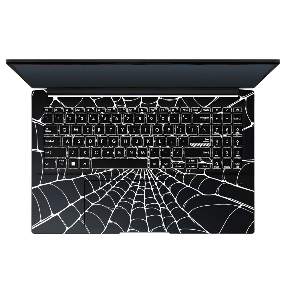 Transparent Spider Web Vortex Asus Vivobook Go 15 E1504G Laptop Skin
