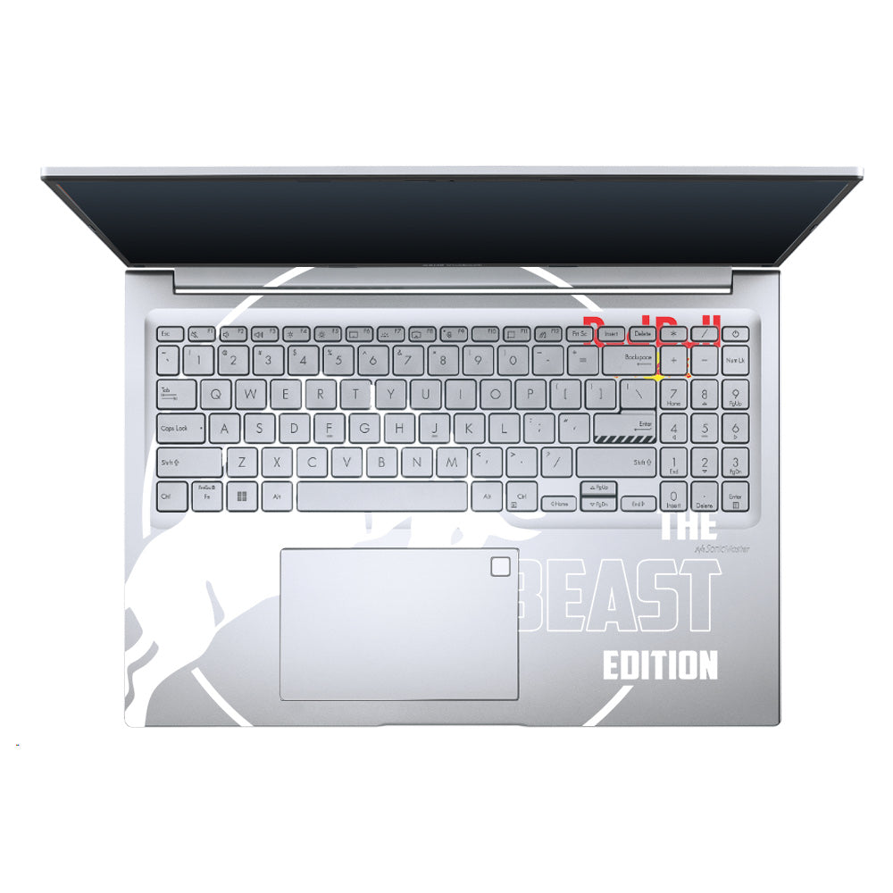 Transparent Red Bull Energy Asus Vivobook Pro 15 M6500QC & M6500QH Laptop Skin