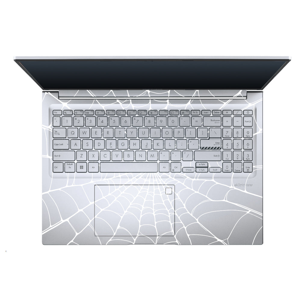 Transparent Spider Web Vortex Asus Vivobook X1605ZA Laptop Skin