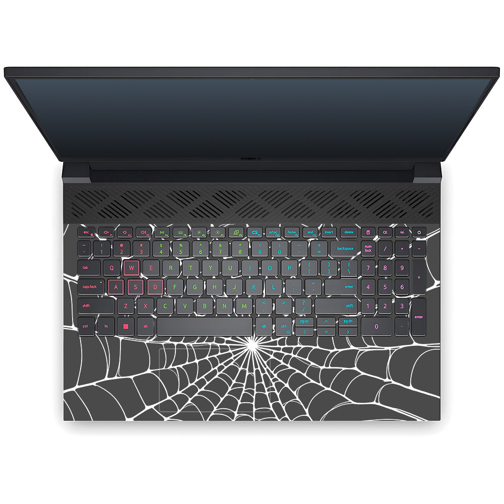 Transparent Spider Web Vortex Dell G15 5520, 5530 Laptop Skin