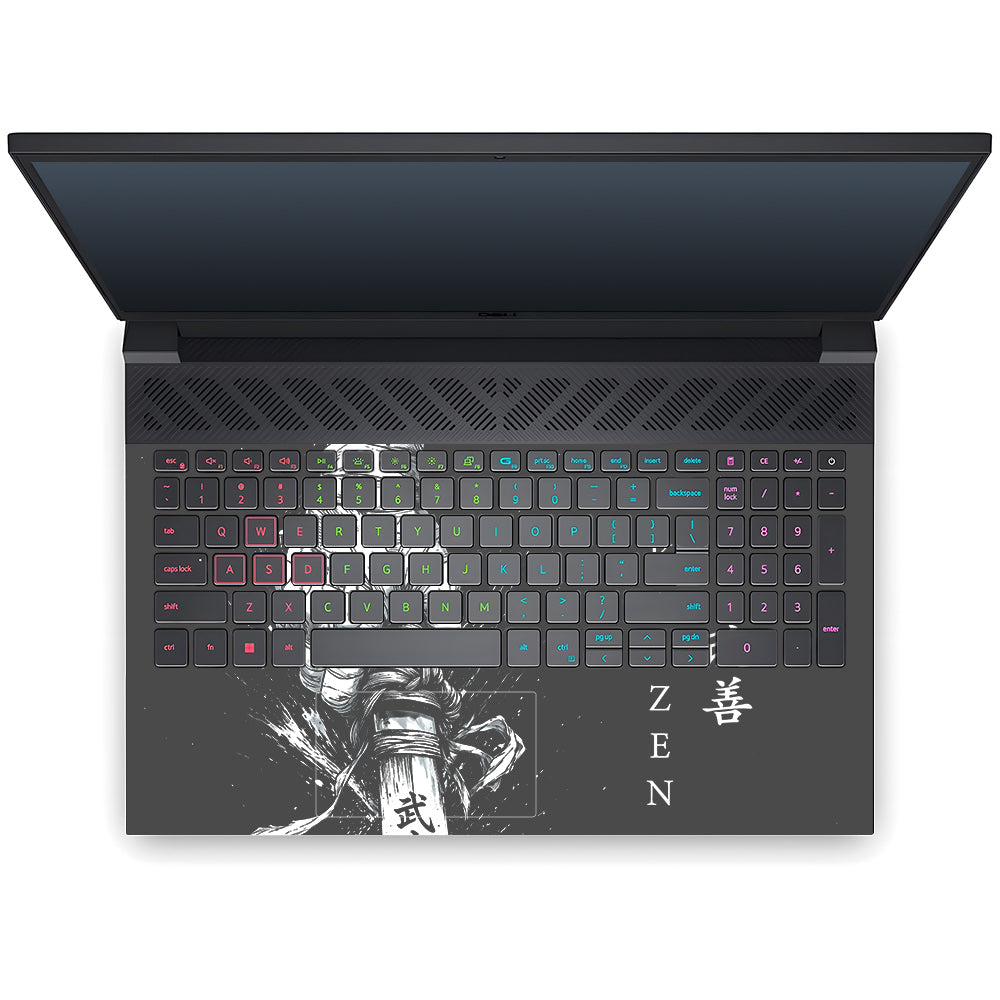 Transparent Kaizen Samurai Sword Dell G15 5520, 5530 Laptop Skin