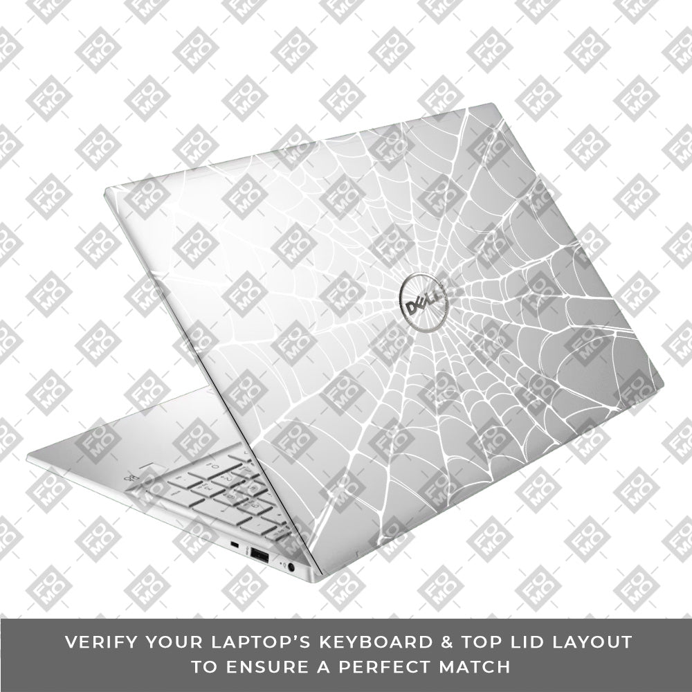 Transparent Spider Web Vortex Dell Inspiron 3501 Laptop Skin