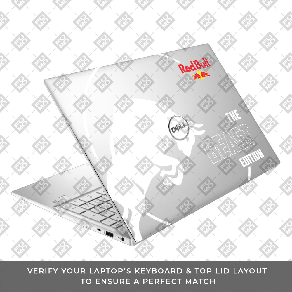 Transparent Red Bull Energy Dell Inspiron 3501 Laptop Skin