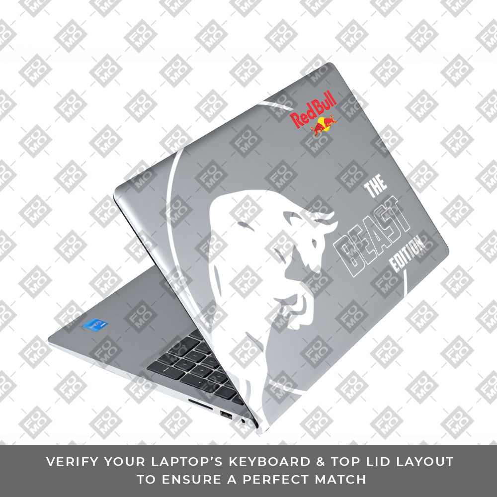 Transparent Red Bull Energy Dell Inspiron 3520 Laptop Skin