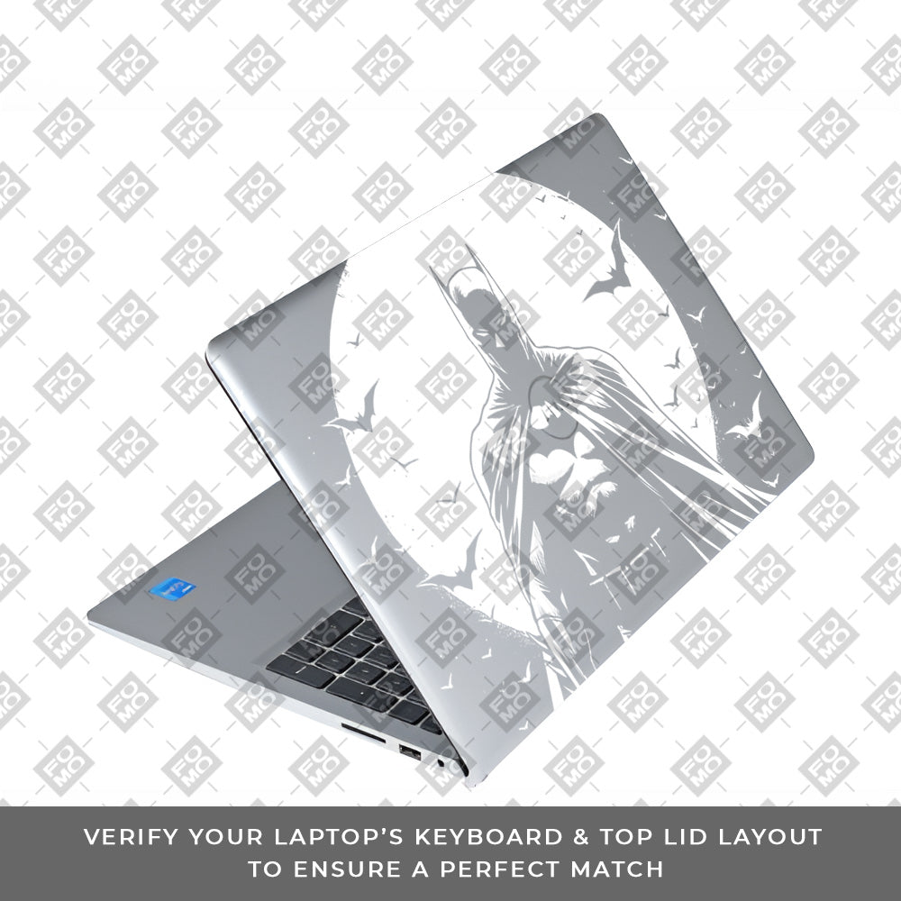 Transparent Dark Knight Moon Rise Dell Inspiron 3520 Laptop Skin