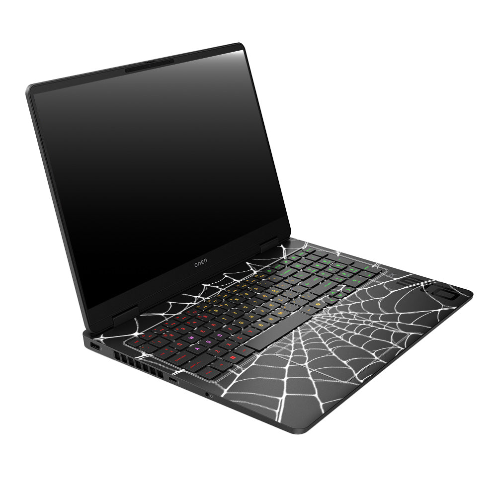 Transparent Spider Web Vortex HP Omen Gaming 16 2025, 2026 Laptop Skin