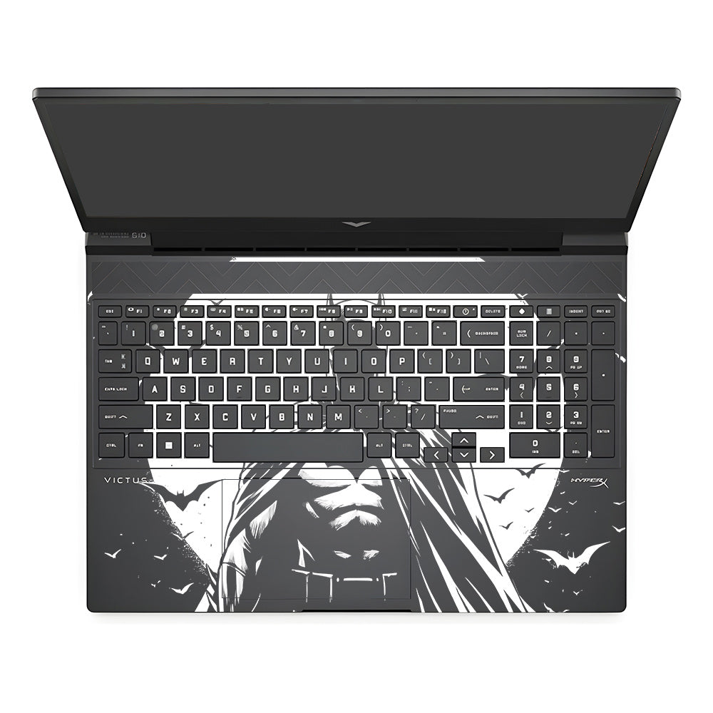 Transparent Dark Knight Moon Rise HP Victus Laptop Skin