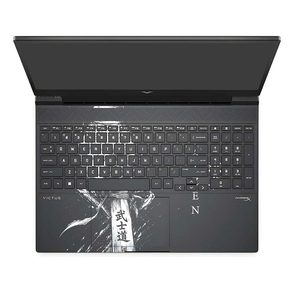 Transparent Kaizen Samurai Sword HP Victus Laptop Skin