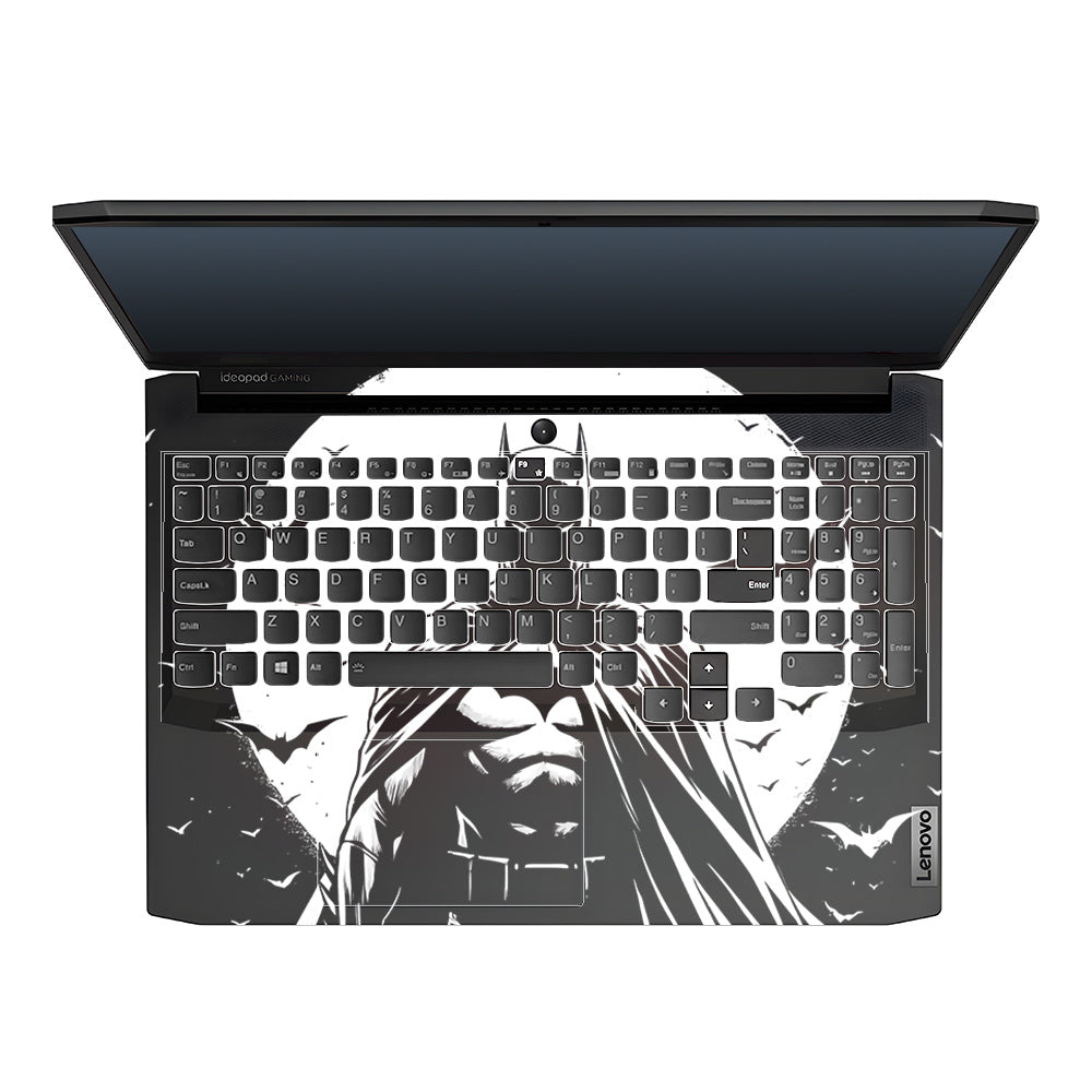 Transparent Dark Knight Moon Rise Lenovo IdeaPad Gaming 3 15ACH6 and 15IHU6 Laptop Skin