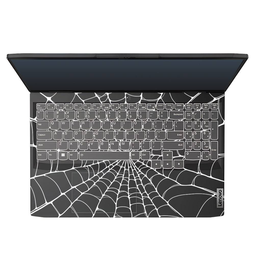 Transparent Spider Web Vortex Lenovo IdeaPad Gaming 3 15ARH7 and 15IAH7 Laptop Skin