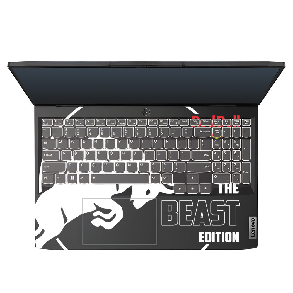 Transparent Red Bull Energy Lenovo IdeaPad Gaming 3 15ARH7 and 15IAH7 Laptop Skin
