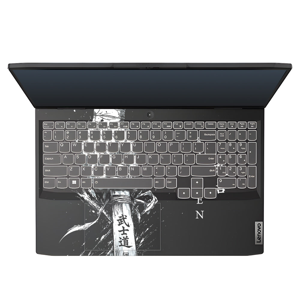 Transparent Kaizen Samurai Sword Lenovo IdeaPad Gaming 3 15ARH7 and 15IAH7 Laptop Skin