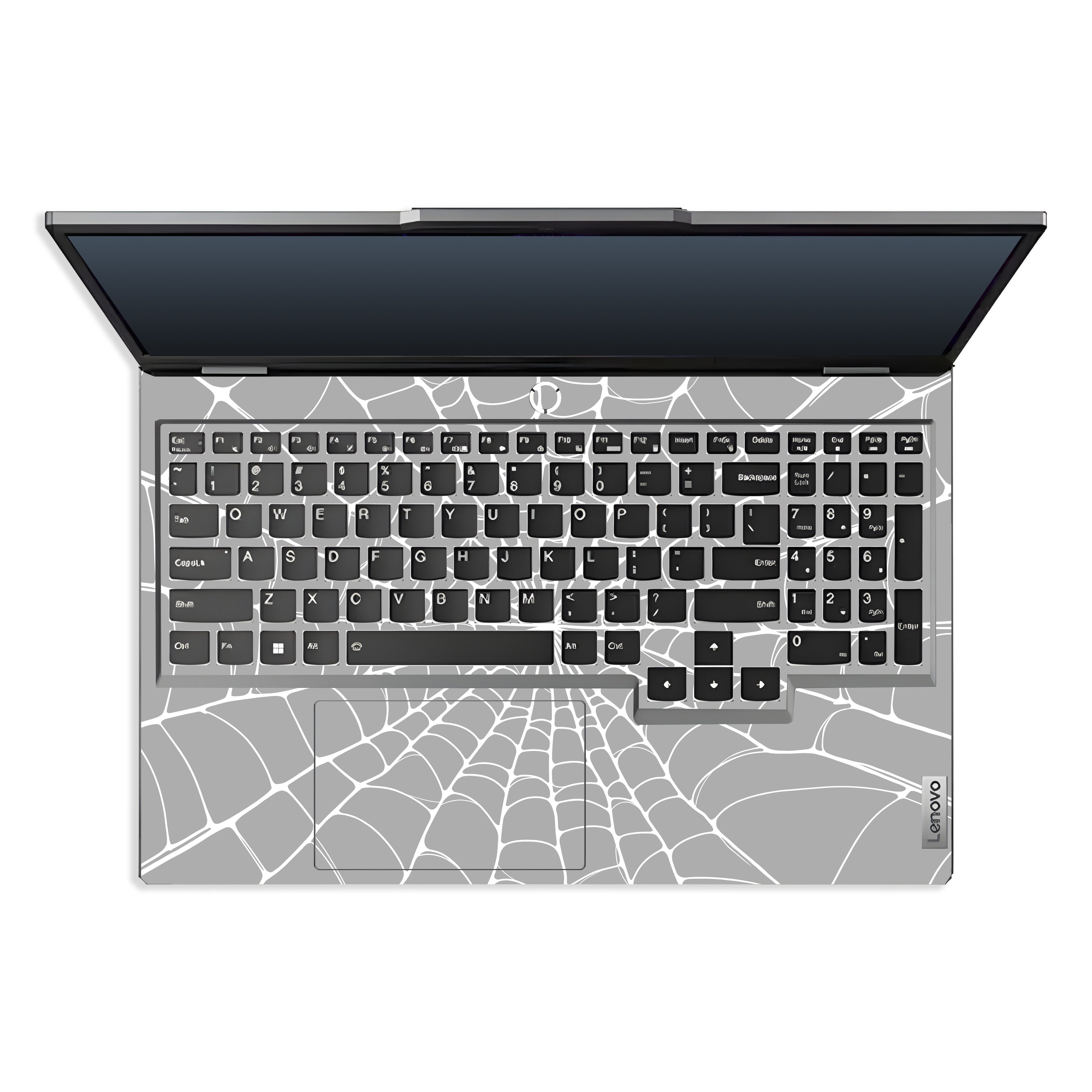 Transparent Spider Web Vortex Lenovo LOQ 2024, 2025 Laptop Skin