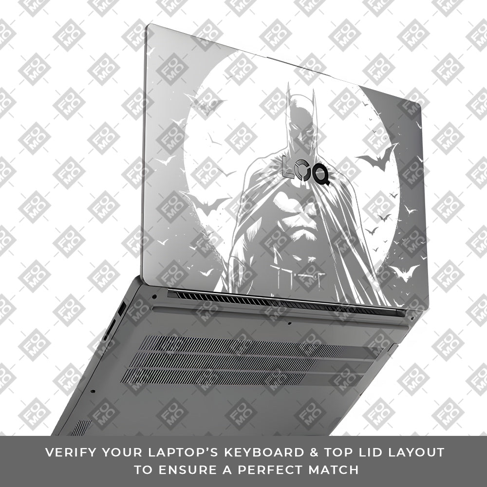 Transparent Dark Knight Moon Rise Lenovo LOQ Essential 15IAX9E Laptop Skin