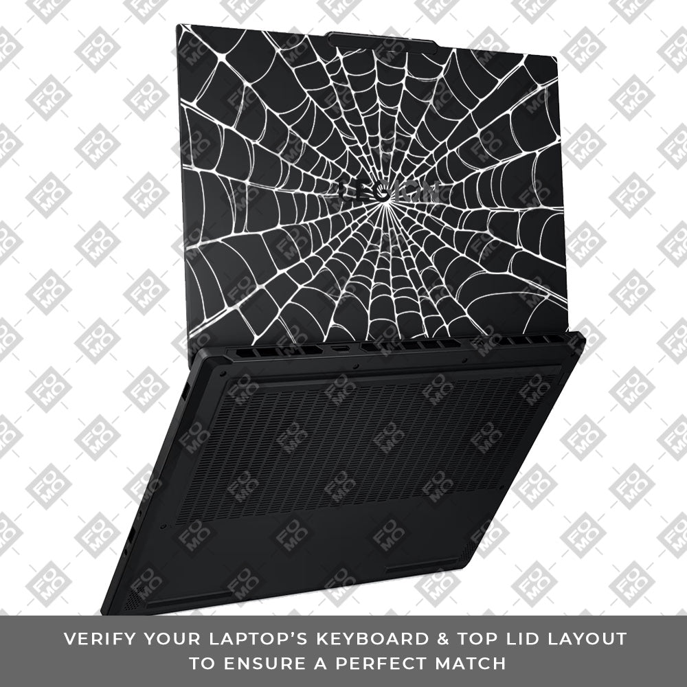 Transparent Spider Web Vortex Lenovo Legion 5 15AHP10 Laptop Skin