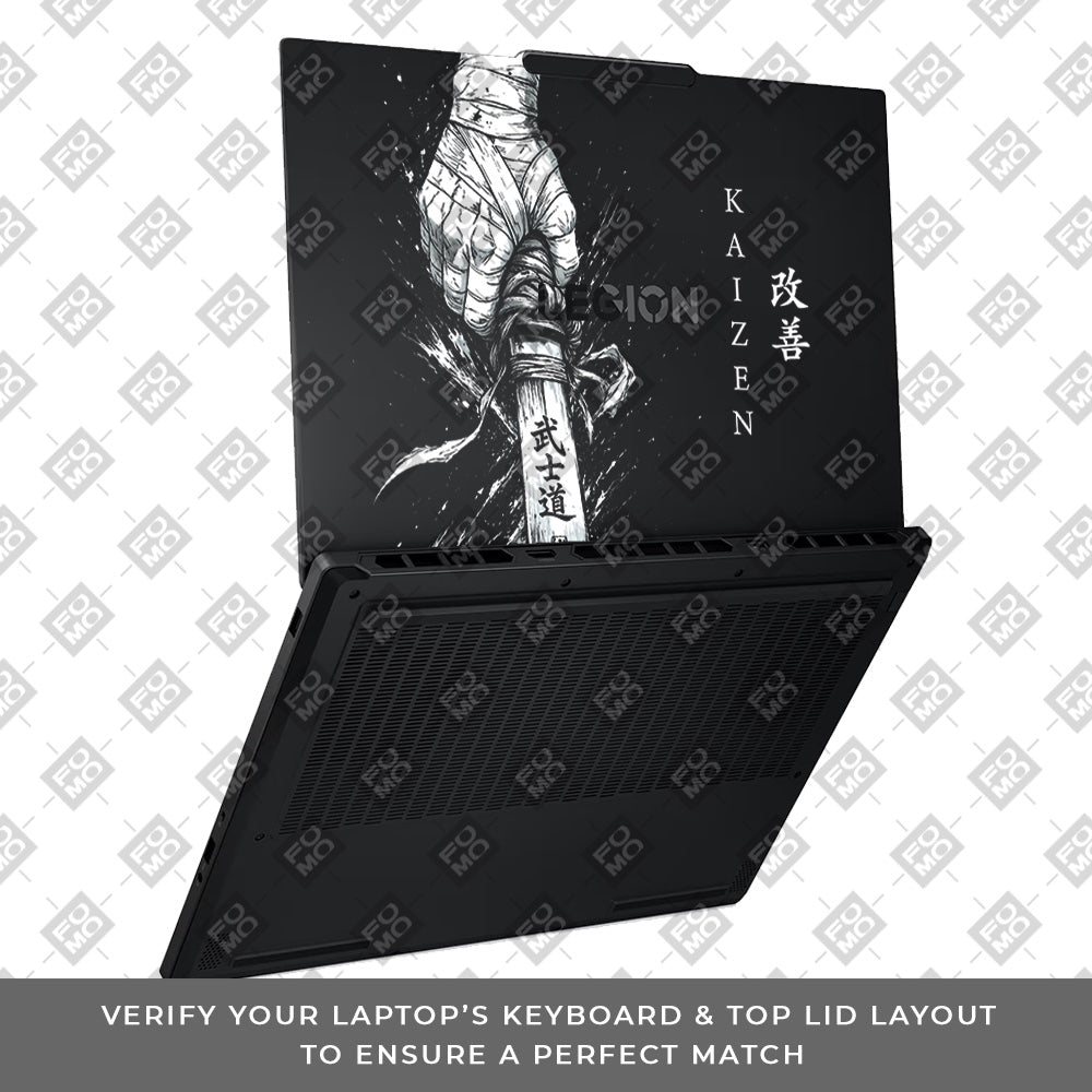Transparent Kaizen Samurai Sword Lenovo Legion 5 15AHP10 Laptop Skin