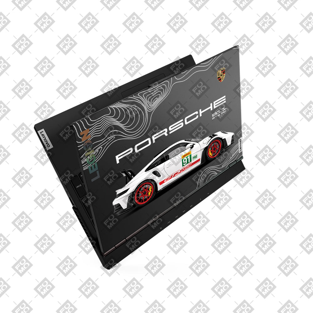 Transparent Porsche GT3 RS Power Lenovo Legion 5 15ARH05 Laptop Skin