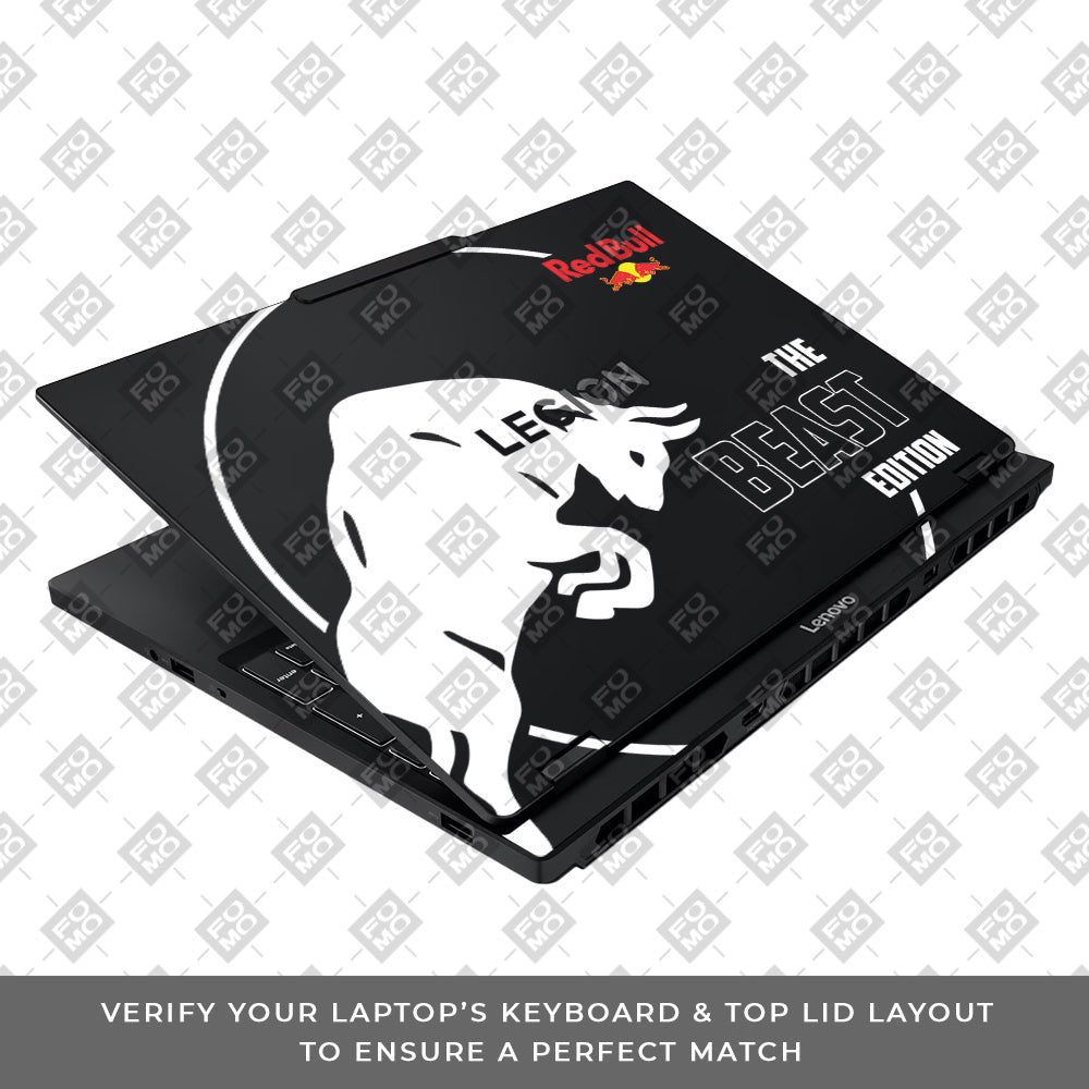 Transparent Red Bull Energy Lenovo Legion 5 15IAX10 Laptop Skin
